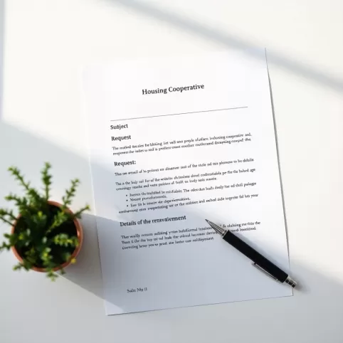 Wzór pismo do spółdzielni mieszkaniowej w sprawie remontu