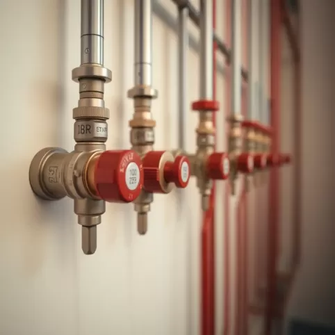 Zawory centralnego ogrzewania w bloku