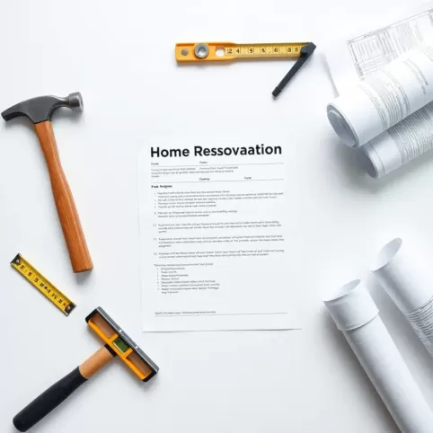 Zgłoszenie remontu domu wzór