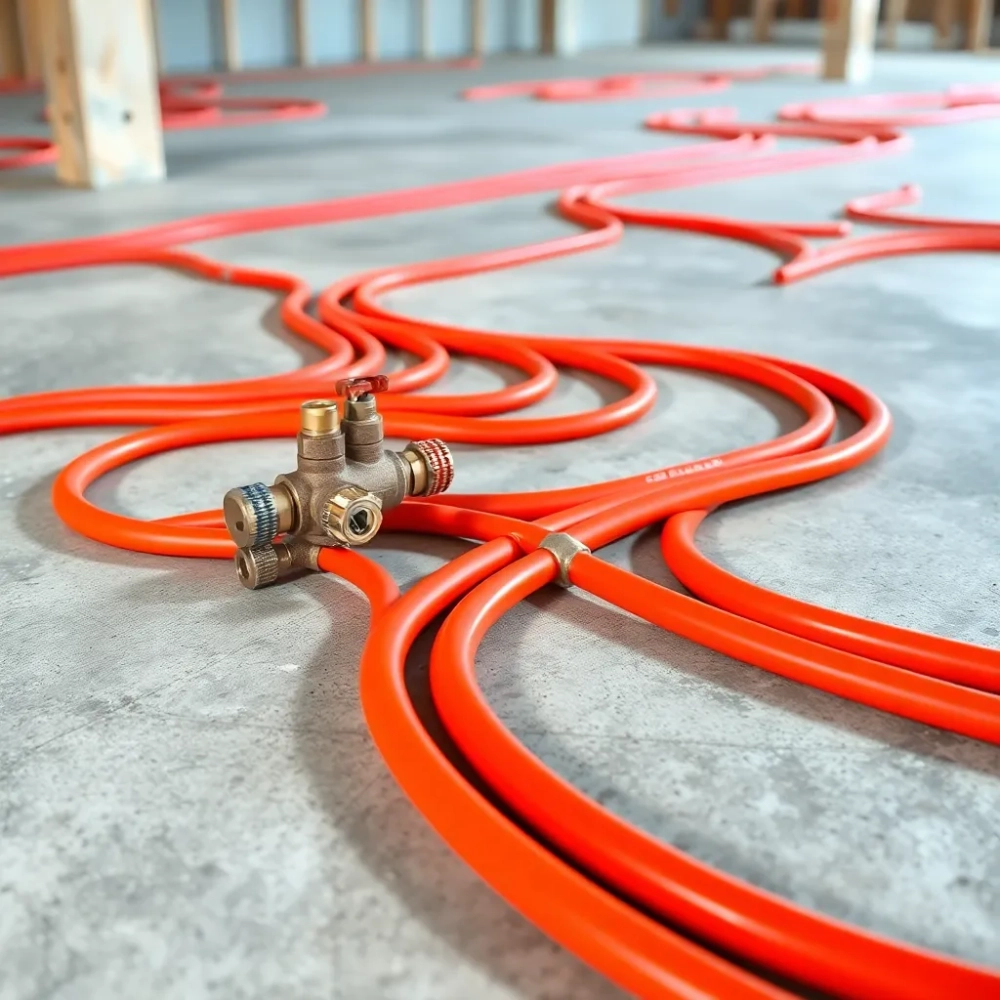 System ogrzewania podłogowego wodnego