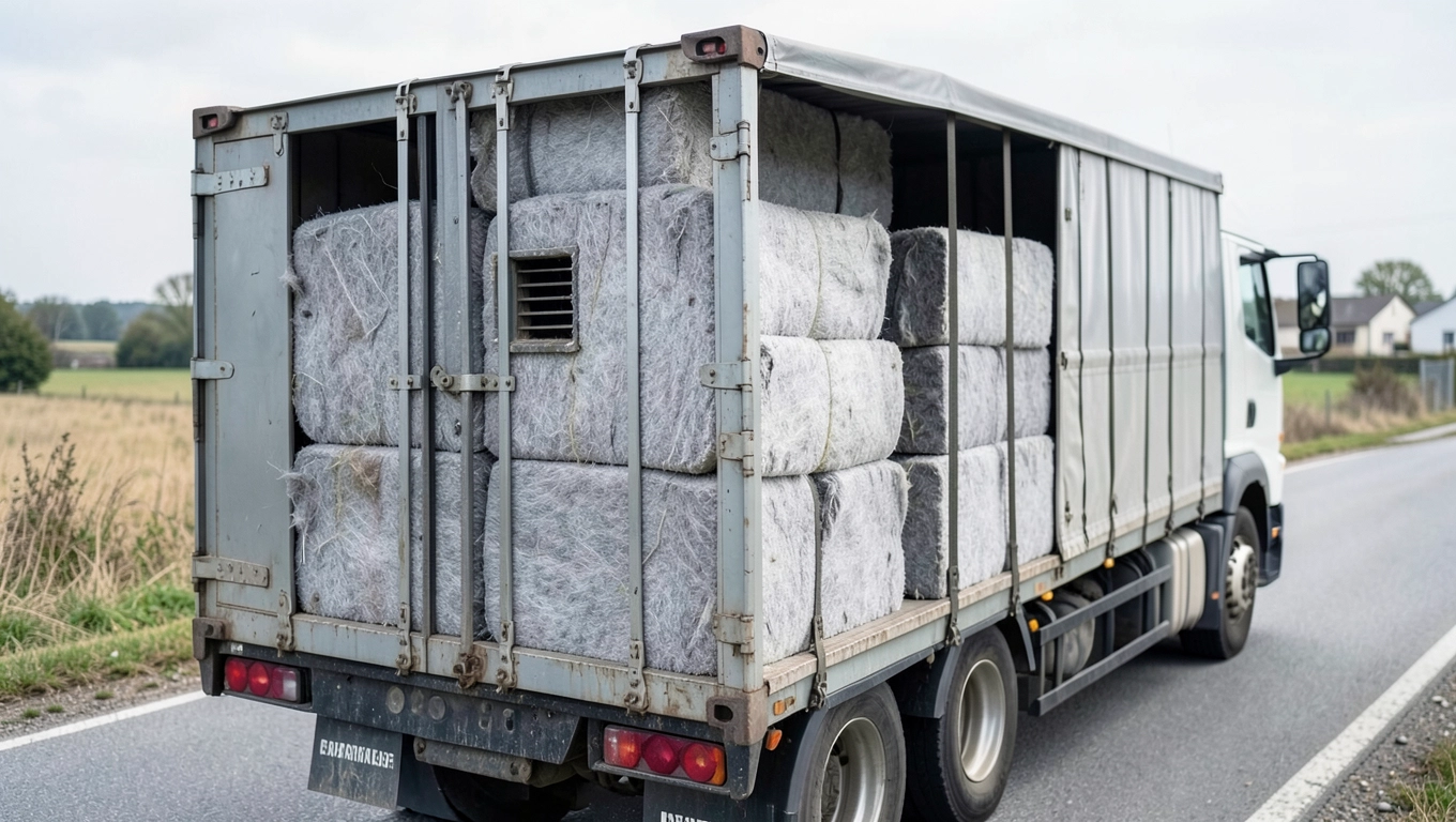 Transport odpadów wełny mineralnej
