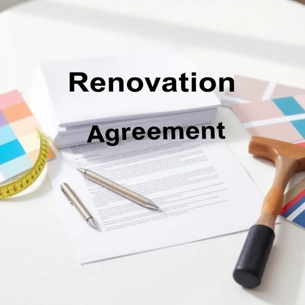 Umowa najmu za remont WZÓR