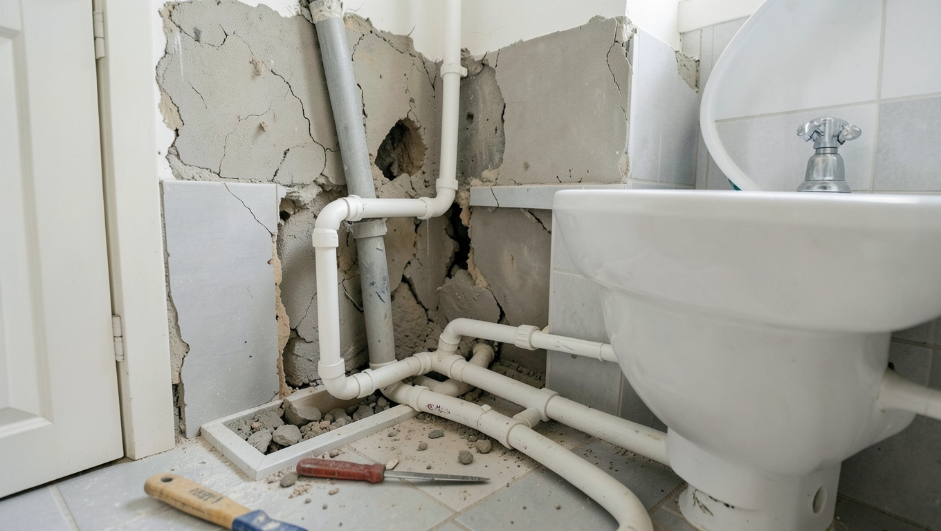 Czas hydrauliki podczas remontu łazienki