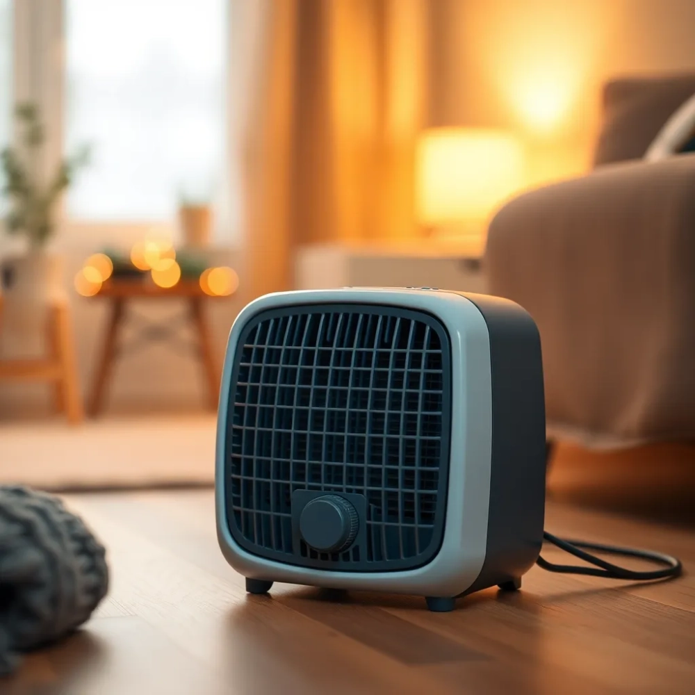 Mini Grzejnik elektryczny z termostatem
