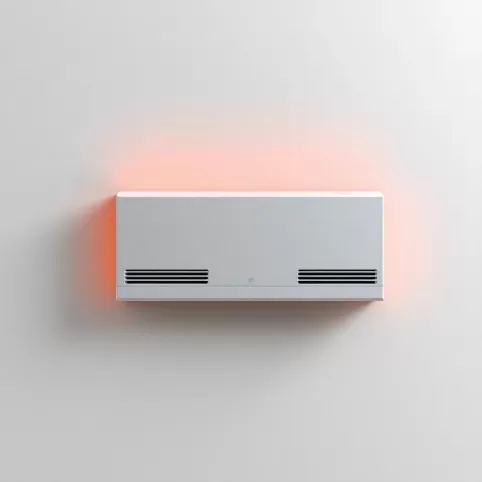Grzejnik elektryczny ścienny z nadmuchem