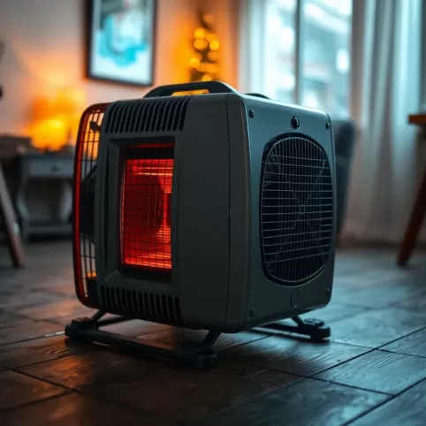 Grzejnik elektryczny z termostatem i wentylatorem
