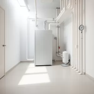 Kotłownia z gruntową pompą ciepła