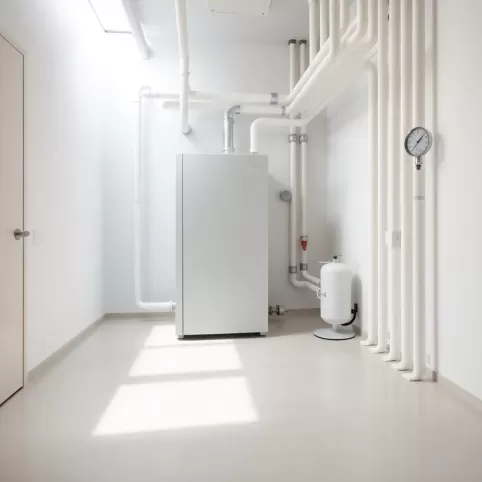 Kotłownia z gruntową pompą ciepła