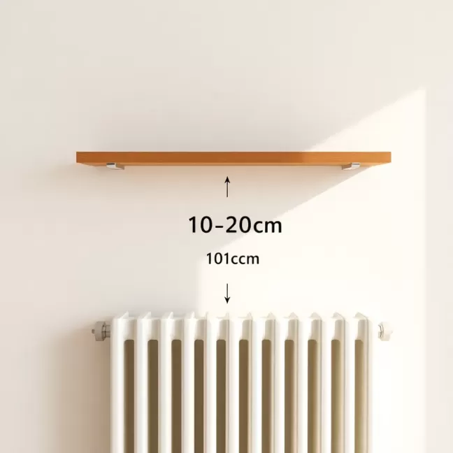Półka nad grzejnikiem ile cm