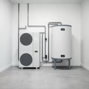 Pompa ciepła i bufor 1000l