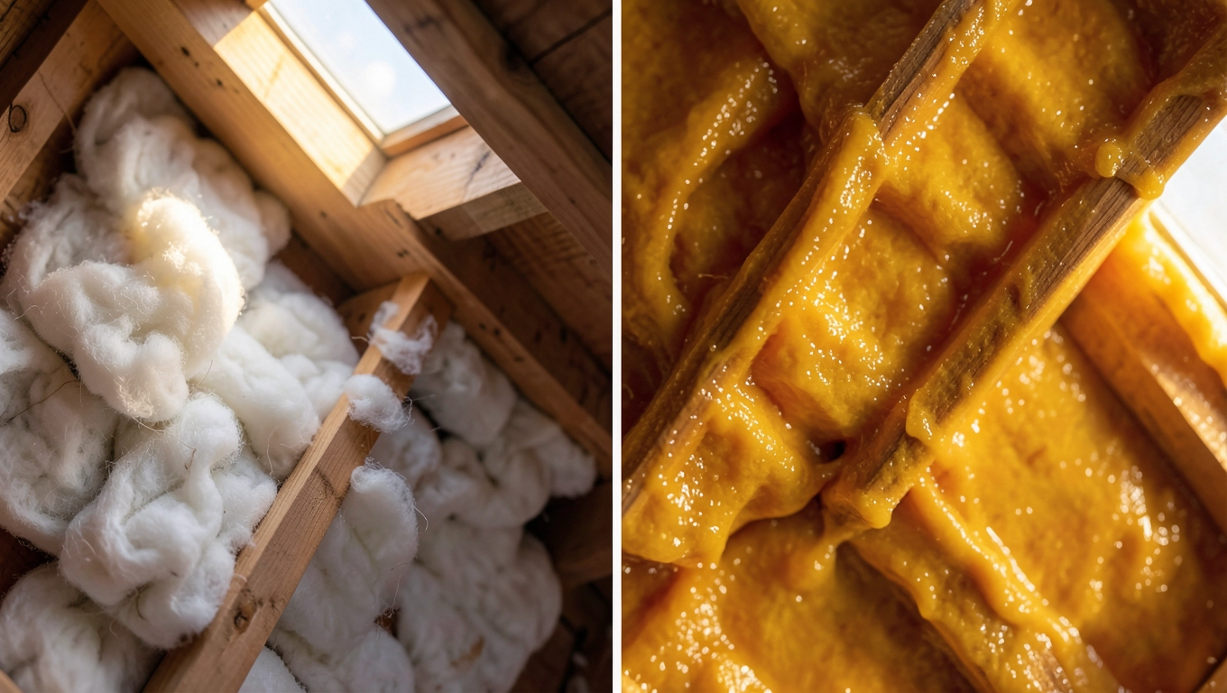 Wełna mineralna vs piana PUR na poddasze, co się bardziej opłaca